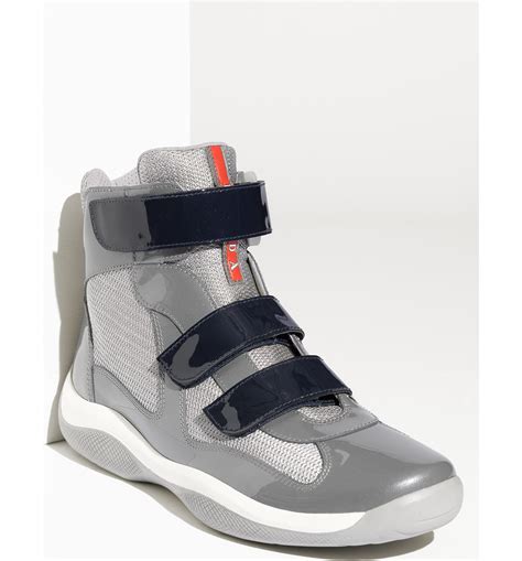 prada high-top sneakers|high top Prada americas cup.